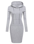 Stylisches Sweatshirt-Kleid mit Kapuze für Damen – Mila