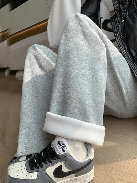 Herbsthose Damen mit hoher Taille und weitem Bein – Pia