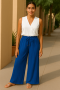 Plissee Hose Damen Elegant Leicht Atmungsaktiv Sommer – Yvonne