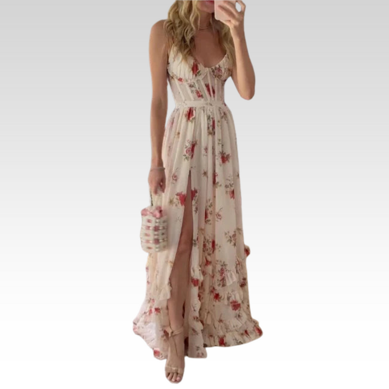 Ärmelloses Kleid Bedruckt Elegant Bequem Allround – Livara