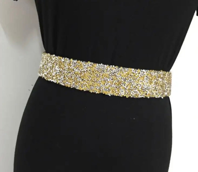 Elastischer Glitzer-Korsettgürtel für Damen – Lena