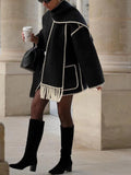 Stylischer Wintermantel mit Schal für Damen – Kathrin