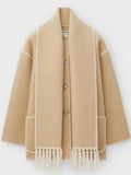Stylischer Wintermantel mit Schal für Damen – Kathrin