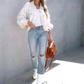 Trendige Damenjacke mit Puffärmeln – Livia
