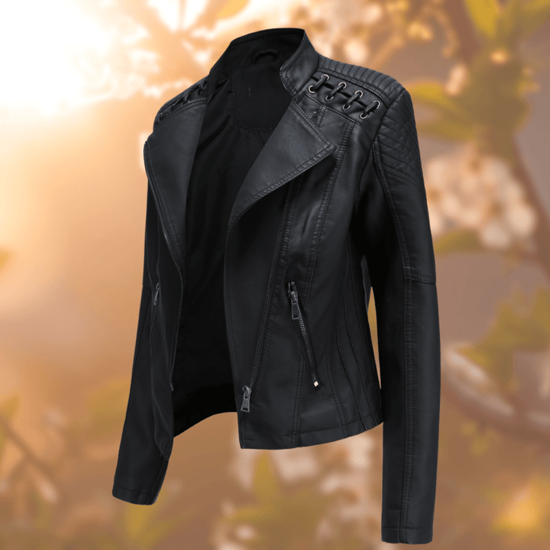 Damen-Lederjacke mit zeitlosem Stil – Vanessa