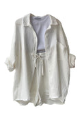 Strahlendes Sommer Langarmshirt und Shorts Set - Emilia