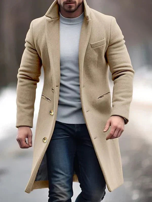 Langer Herrenmantel im modernen Look – Armondo