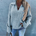Pullover mit tiefem V-Ausschnitt für Damen – Elegant & Stilvoll