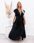 Luftiges Maxikleid mit Rüschen für Damen – Elina