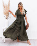 Luftiges Maxikleid mit Rüschen für Damen – Elina