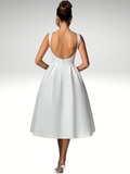 Elegantes Midikleid mit A-Linie und Taille – Clara