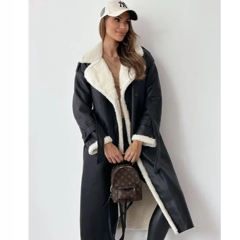 Eleganter Wintermantel mit Teddyfutter für kalte Tage – Edelina