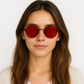 Retro Runde Sonnenbrille mit polarisierten Gläsern – NovaShade