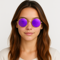 Retro Runde Sonnenbrille mit polarisierten Gläsern – NovaShade
