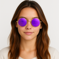 Retro Runde Sonnenbrille mit polarisierten Gläsern – NovaShade