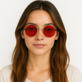 Retro Runde Sonnenbrille mit polarisierten Gläsern – NovaShade