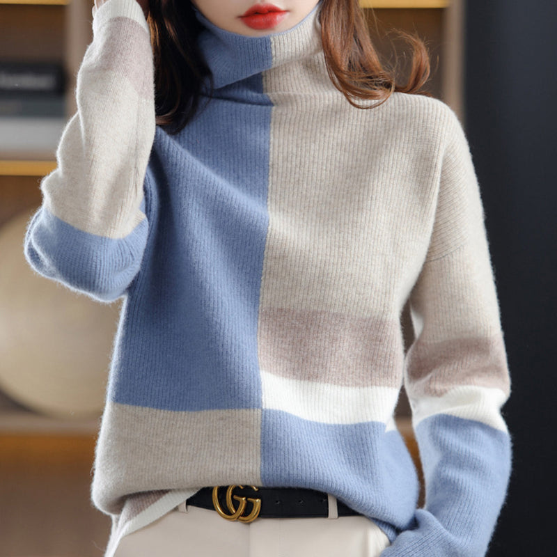 Damen Strickpullover warm weich elegant vielseitig – Angele