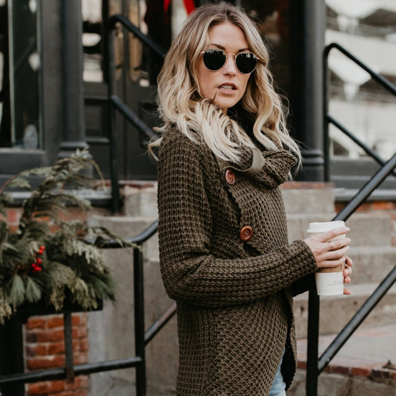 Strickpullover Damen bequem figurbetont elegant – Laurene