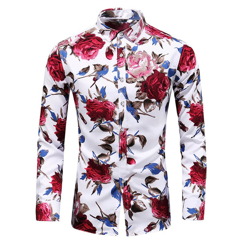 Stylish Floral Pattern Shirt - Finn