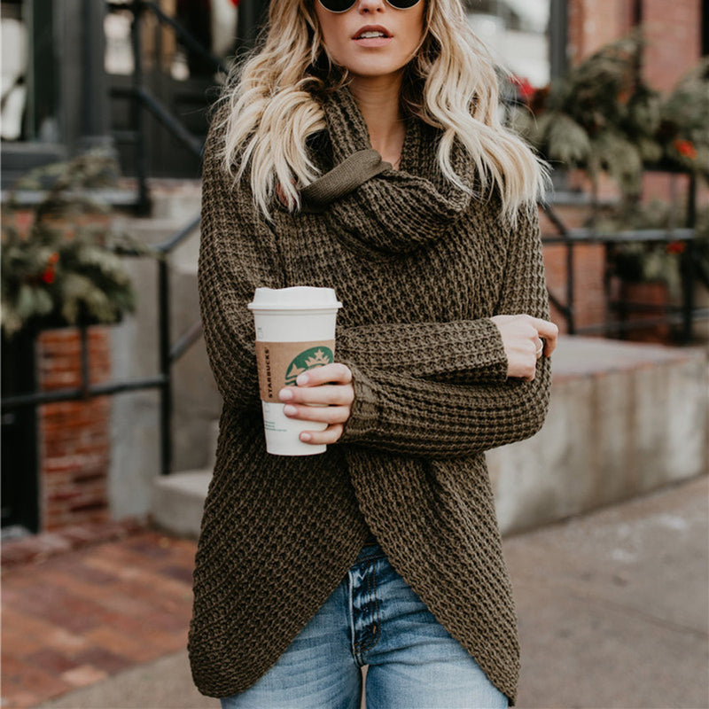 Strickpullover Damen bequem figurbetont elegant – Laurene