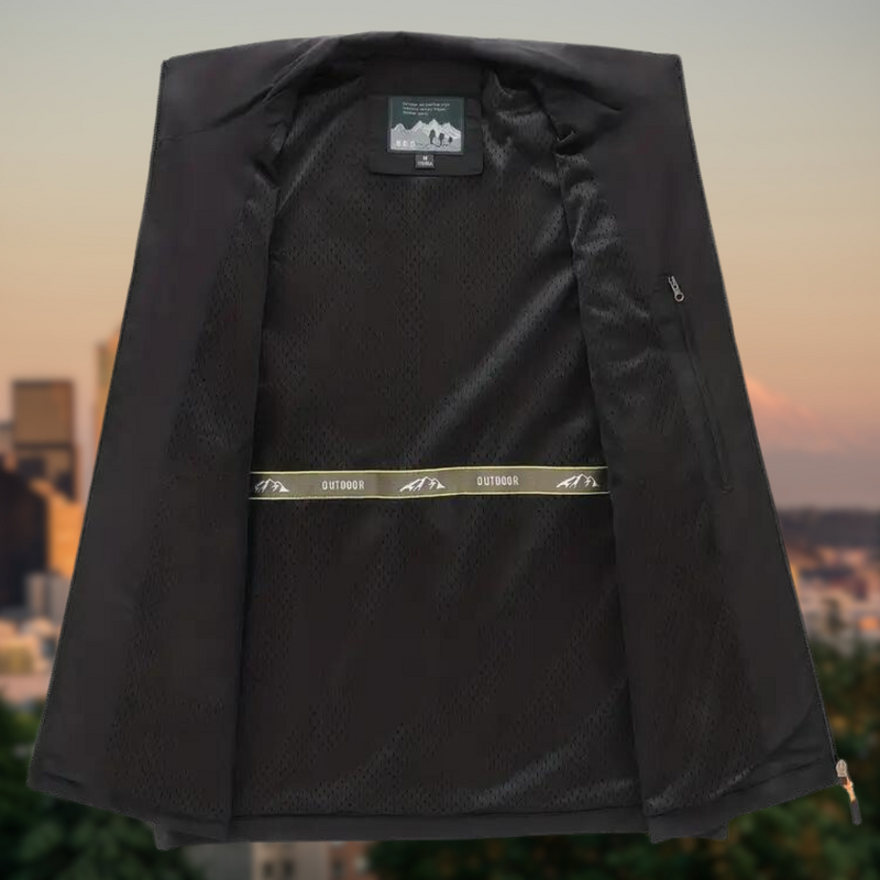 Herrenweste mit Reißverschlusstaschen für Alltag & Outdoor – Erik