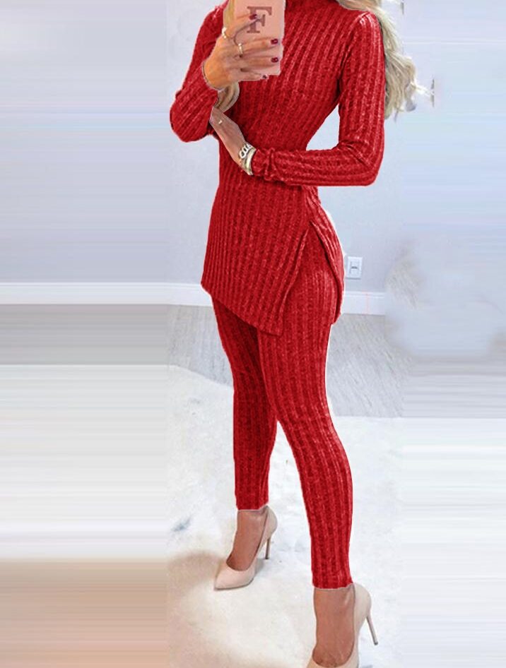 Kuscheliges Lounge-Set mit Rollkragen für Damen – Céline