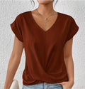 Damen V-Ausschnitt Shirt für Alltag und Eleganz – Agatha