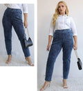 Mom-Jeans Baumwolle High Waist Plus Size – Clara