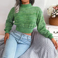 Langärmliges Crop Top für Damen – Mia
