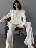 Kuscheliges 2-teiliges Lounge-Set mit Rollkragen – Evelyn