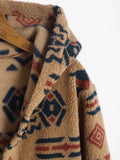 Warmer Azteken Strick-Cardigan mit Vintage-Design – Lena
