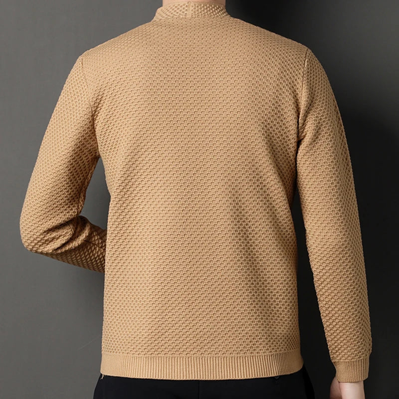 Luxuriöser Herrenblazer mit modernem Schnitt und Jacquard-Stoff – Clemens