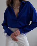 Damen-Bluse mit figurbetonter Passform für Alltag & Büro – Sophie