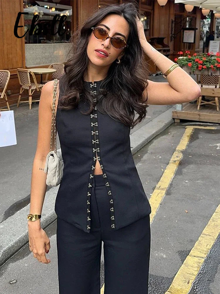 Business Set Damen Bluse Hose Elegant Büro Look – Venlora