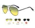 Polarisierte fotochrome Pilotenbrille für Tag & Nacht – Markus