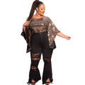 Stretch-Schlagjeans High Waist Plus Size – Mia