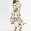 Luftiges Boho Chiffon-Kleid in Übergröße – Leonie