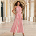 Ärmelloser Damen Overall mit weitem Bein – Lina