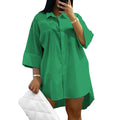 Lockeres Plus Size Hemdkleid für Damen – Olivia