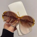 Vintage Sonnenbrille mit Farbverlauf und Metallakzenten – Damen