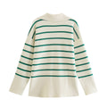 Damen Pullover mit Streifen und bequemer Passform – Lina