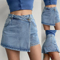Denim Skort Damen Sommer Casual Trendy Look – Leviona