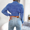 Langärmliges Crop Top für Damen – Mia