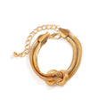 Verstellbares Schlangenkettenarmband im Vintage-Stil – Julia