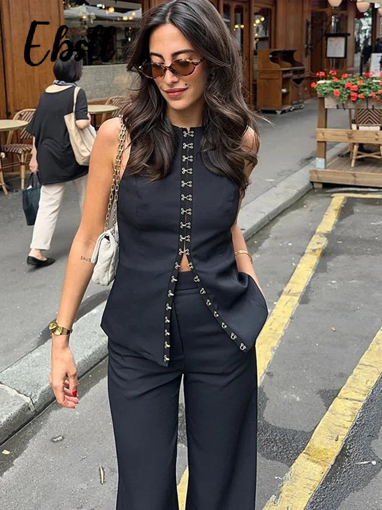 Business Set Damen Bluse Hose Elegant Büro Look – Venlora