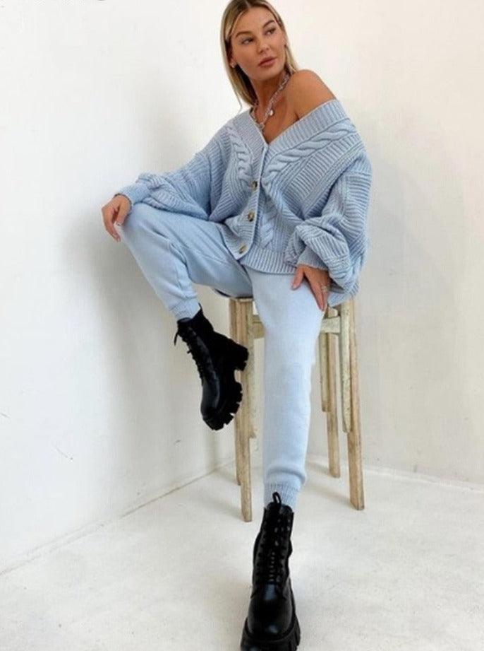 Bequemes 2-teiliges Damen-Set mit Weste & Hose – Lina