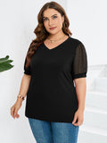 Top Damen Elegant Puffärmel Sommer Look – Anna