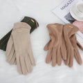Wildlederhandschuhe mit Kaschmirfutter für Damen – Sophie