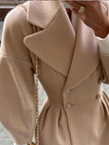 Langer eleganter Herbstmantel für Damen – Emilia