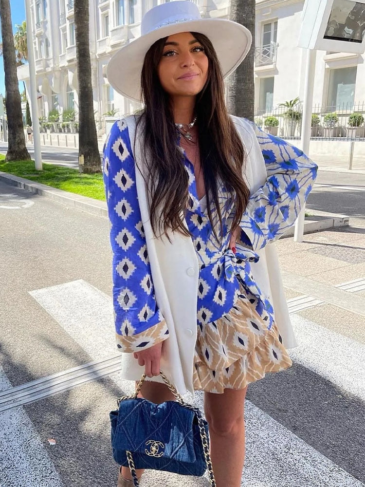 Boho-Chic Zweiteiler-Set mit Hose für Damen – Selina